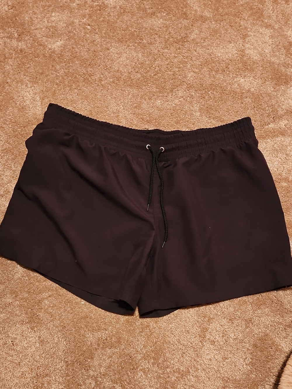 Ava & Viv Black Plus-Size Lounge/Swim Shorts